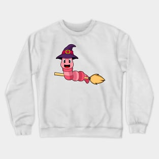 Worm Halloween Witch Crewneck Sweatshirt